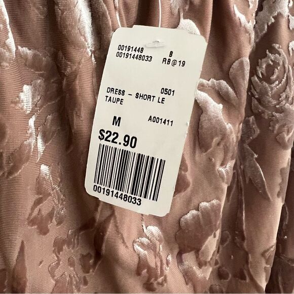 Taupe Velvet Floral Accents size medium Forever 21 New!🏷 - Picture 7 of 16